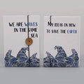 Notebook with Strap – Waves in the same sea, NooEdge UK