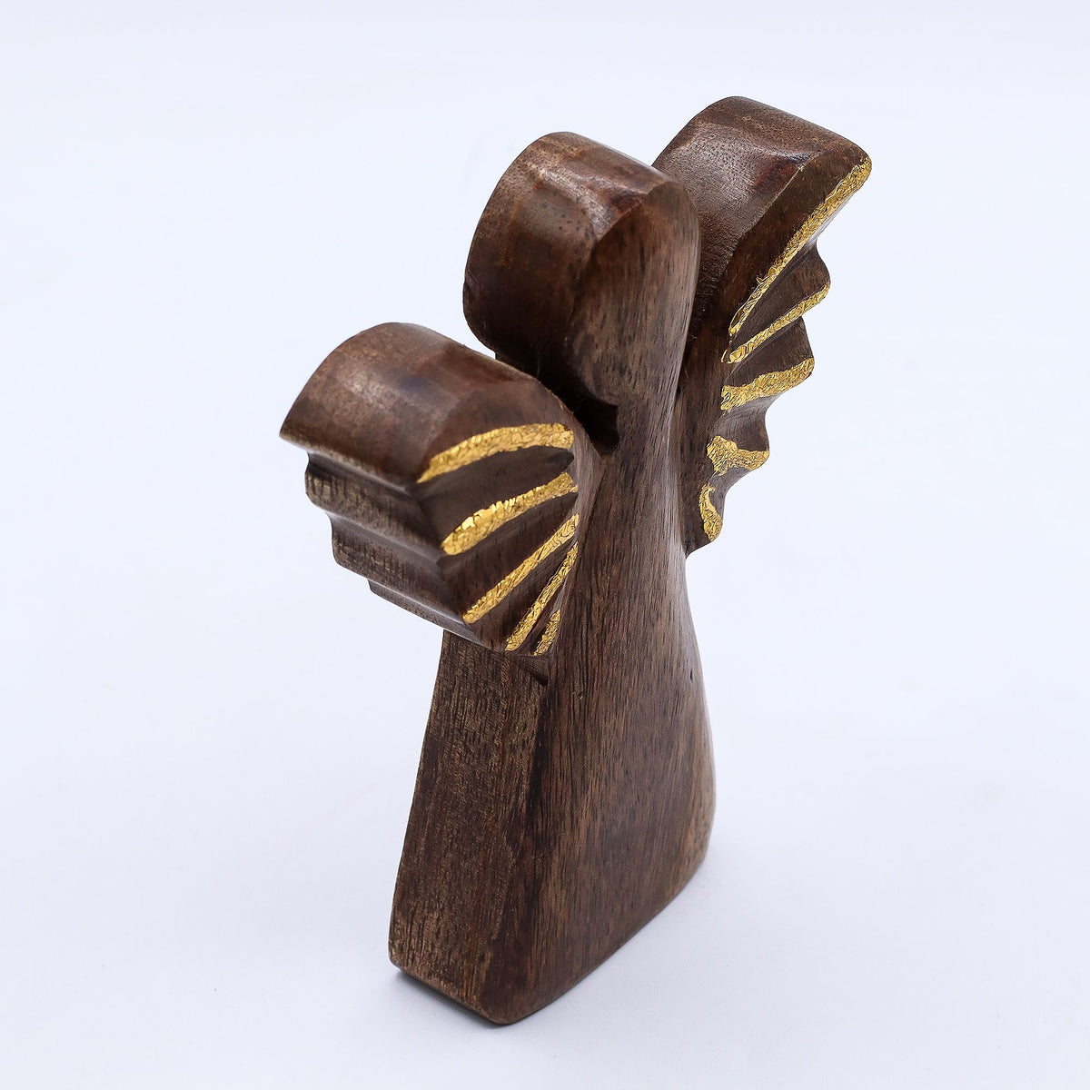 Mango Wood Angel Gold Decor – Medium, NooEdge UK