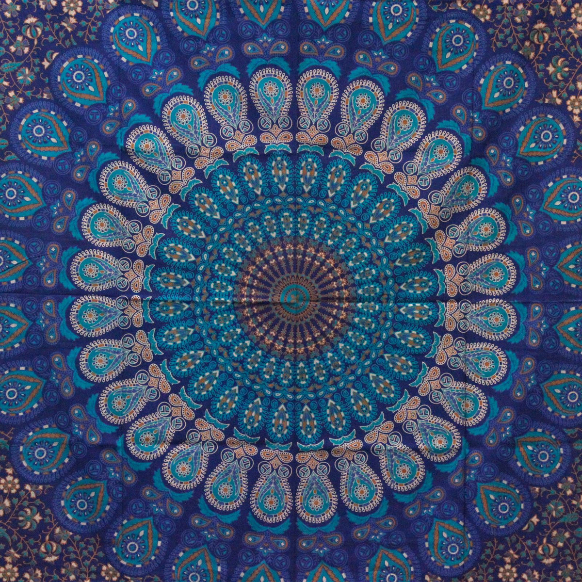 Double Cotton Bedspread + Wall Hanging – Classic Mandala, NooEdge UK