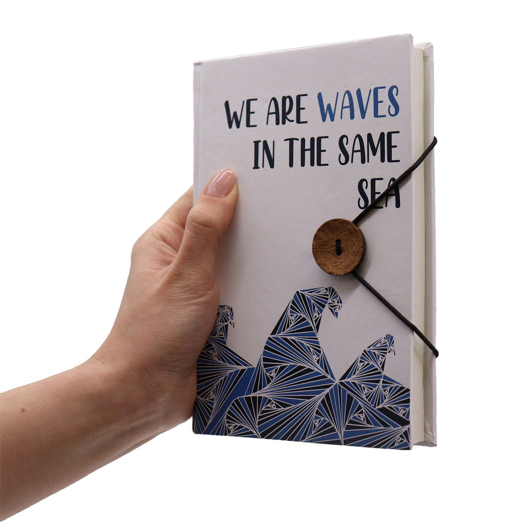 Notebook with Strap – alternate angle, NooEdge UK