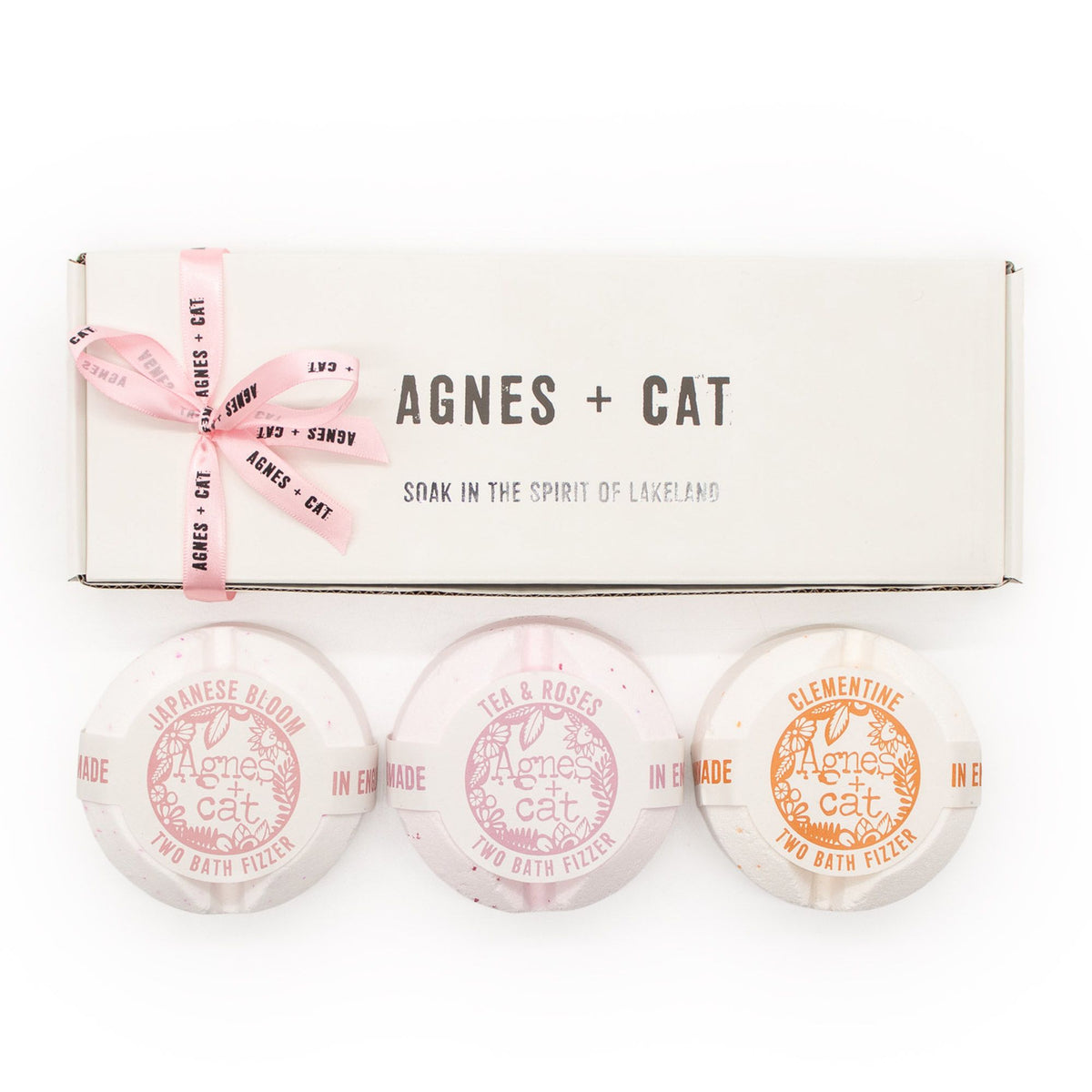 Agnes + Cat Floral & Citrus Bath Fizzer Gift Set alternate view, NooEdge UK