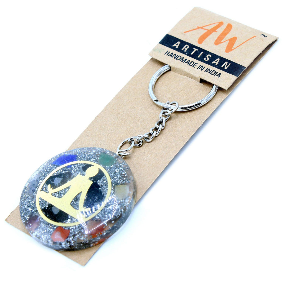 Orgonite Power Keyring – Buddha Seven Chakra, NooEdge UK