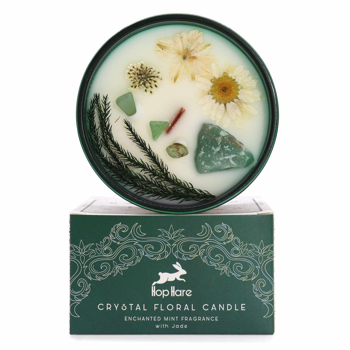 Hop Hare Crystal Magic Flower Candle – The Magician, NooEdge UK