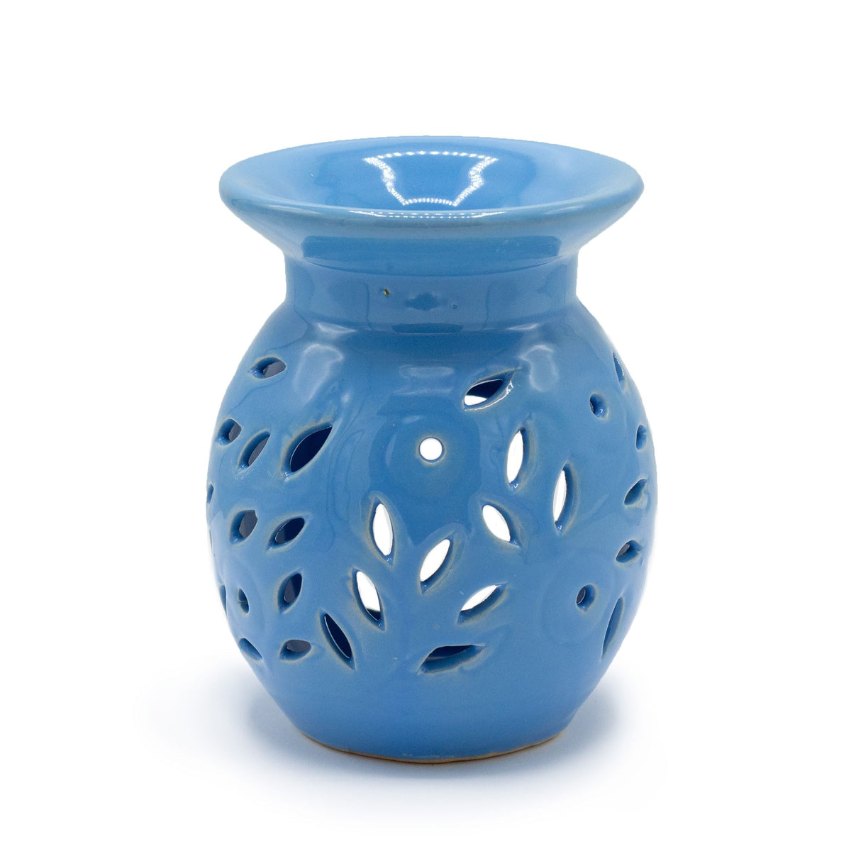 Floral Oil Burner – Blue, NooEdge UK
