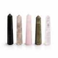 Gemstone Six Face Obelisk Point approx 11cm – Rose Quartz – NooEdge UK
