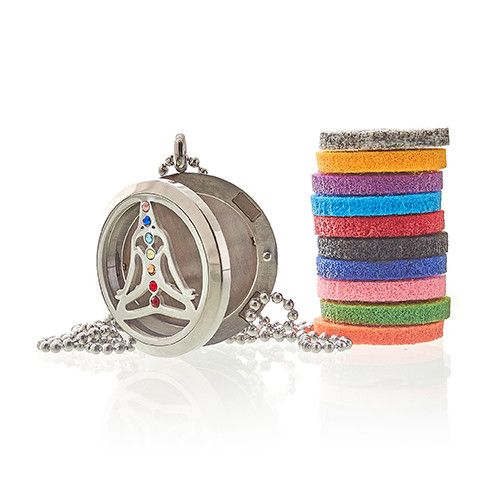 Aromatherapy Jewellery Necklace – Yoga Chakra 30mm alternate view, NooEdge UK