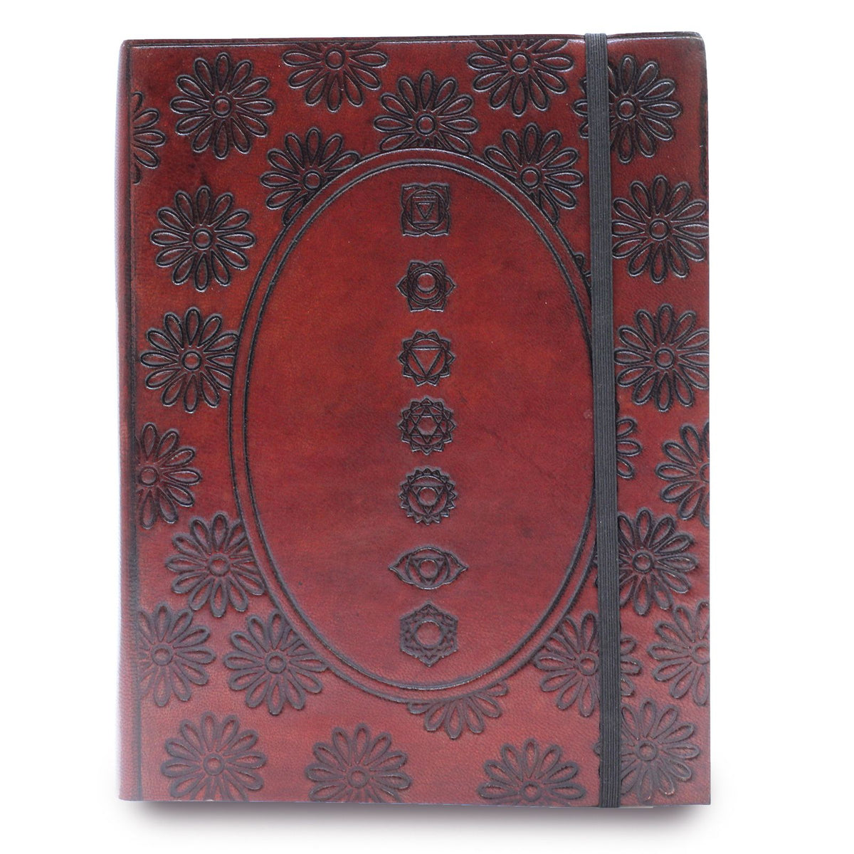 Notebook with Strap – Medium Chakra Mandala, NooEdge UK