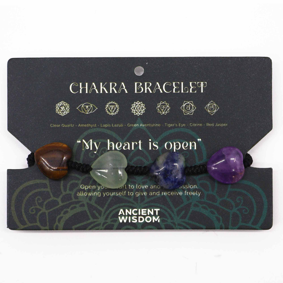 Chakra String Bracelet – Hearts, NooEdge UK