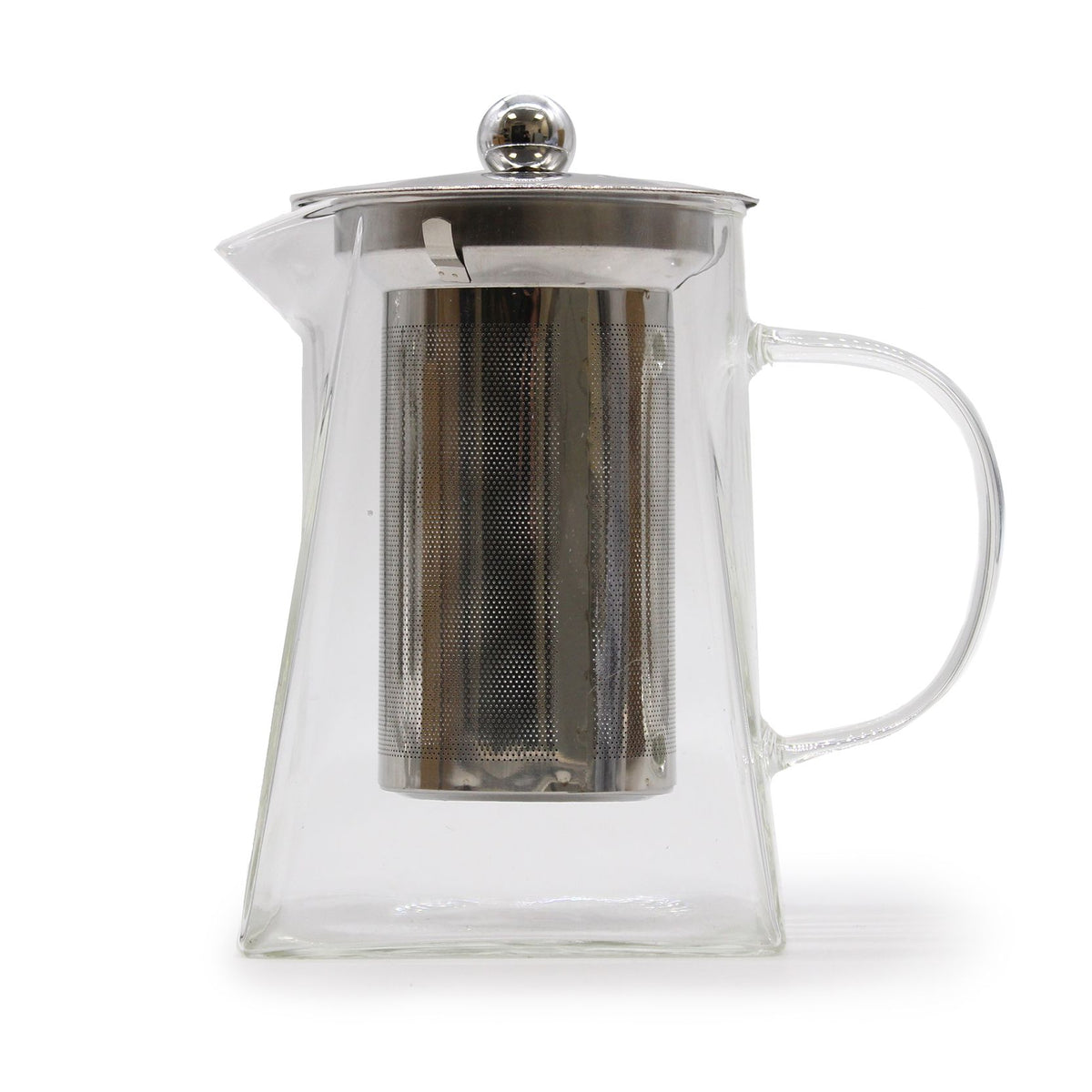 Glass Infuser Teapot – Tower Shape 780ml, NooEdge UK
