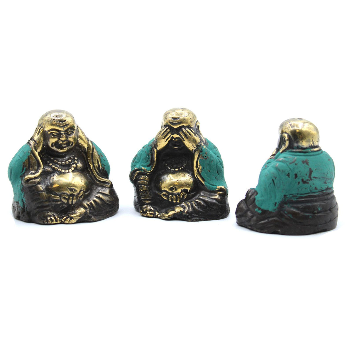 Set of 3 See No Evil Figures – front view, NooEdge UK