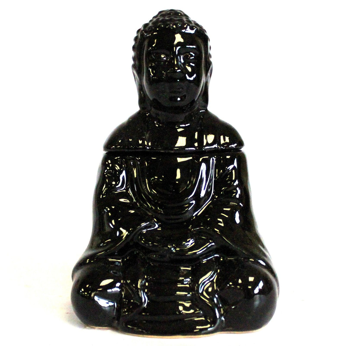 Sitting Buddha Oil Burner – Black, NooEdge UK