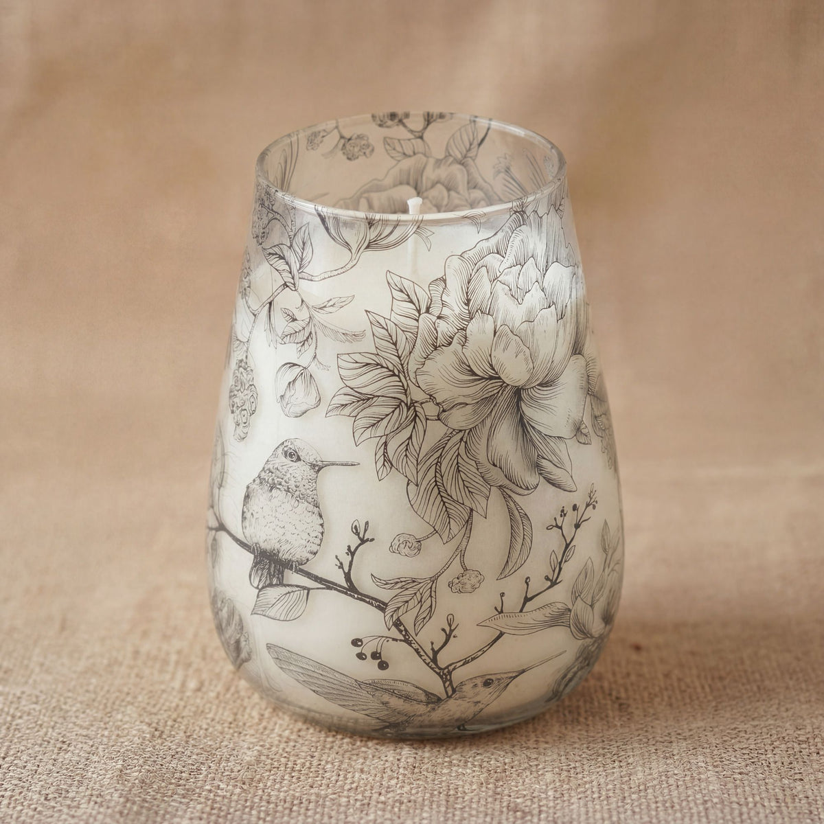 Tall Glass Jar Candles – Drawn by Flame alternate view, NooEdge UK