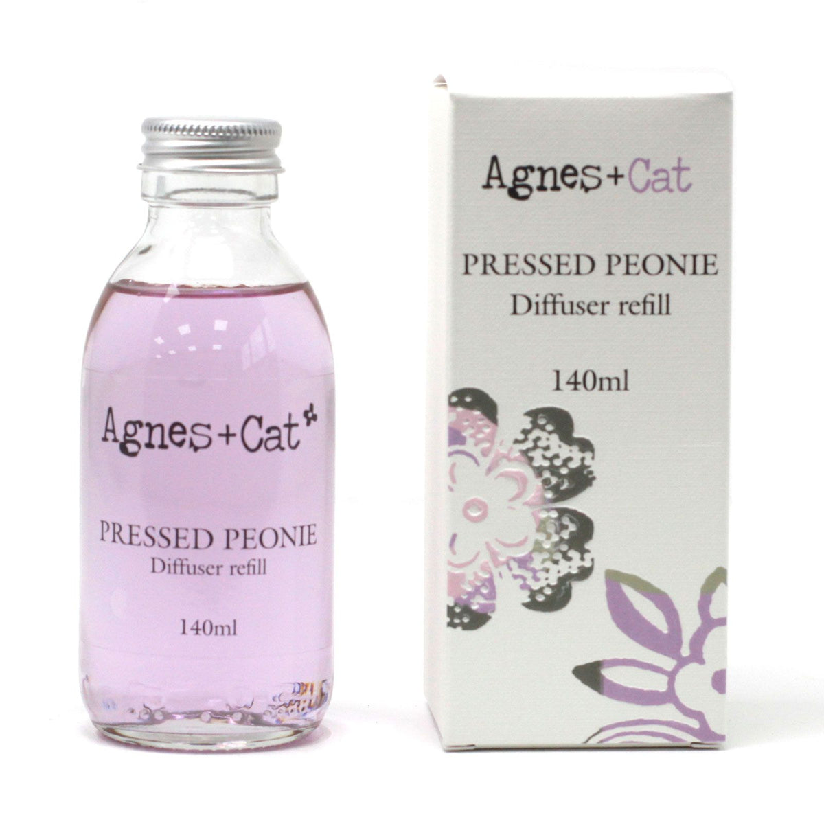 Agnes + Cat Reed Diffuser Refill – Pressed Peonies 140ml, NooEdge UK