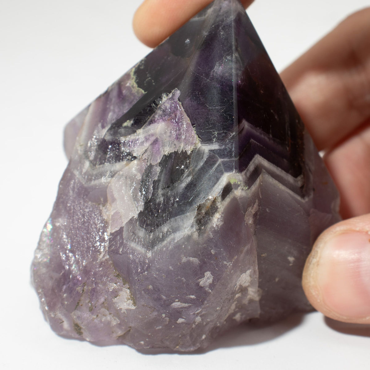 Gemstone Top Polished Points – Amethyst A grade (approx 5-6 pieces) alternate view, NooEdge UK