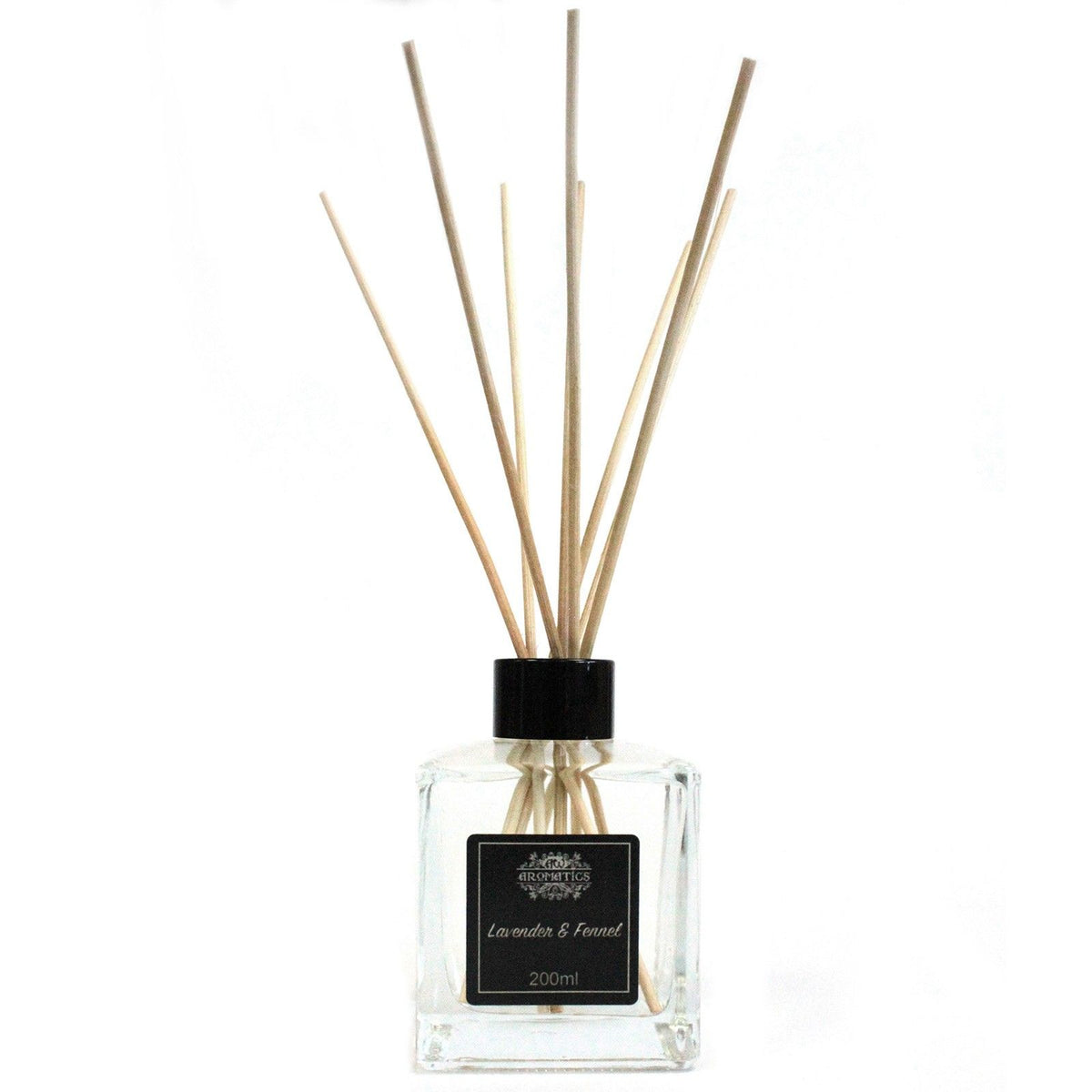 200ml Lavender & Fennel Essential Oil Reed Diffuser close-up, NooEdge UK