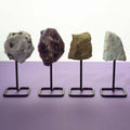 Mineral Specimen on Metal Stand – Epidote, NooEdge UK