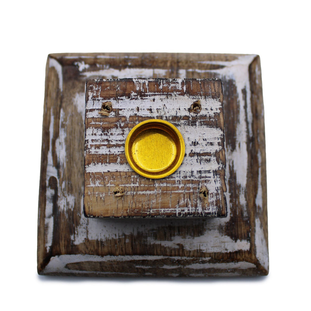 White Washed Incense Holder – Smoke Tower alternate view, NooEdge UK