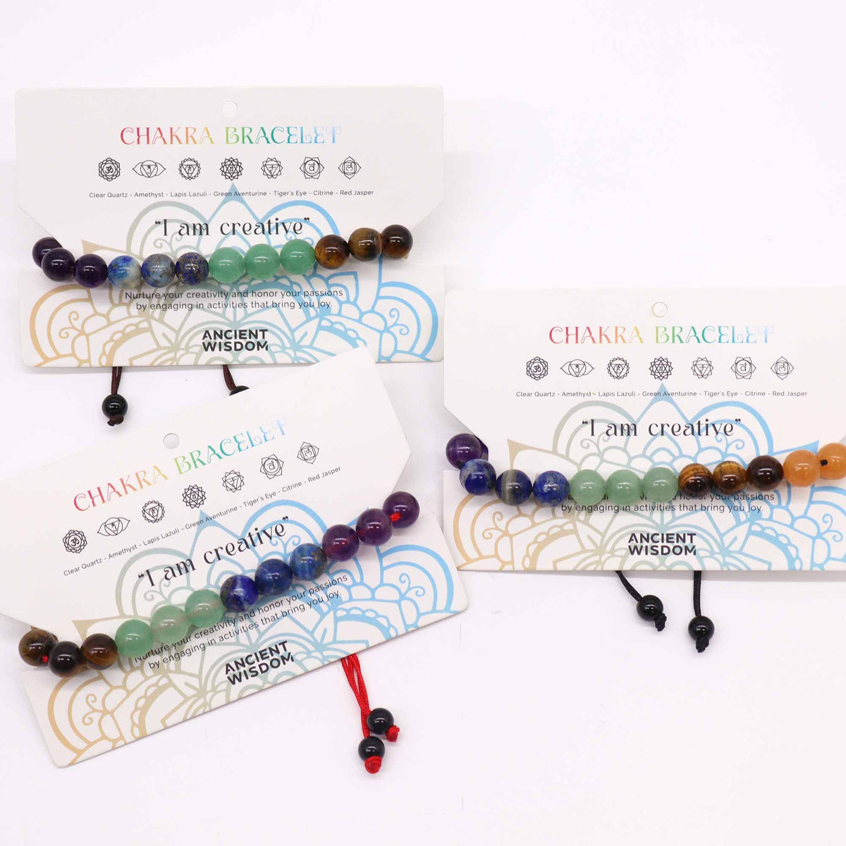 Chakra String Bracelet – 21 Stones, NooEdge UK