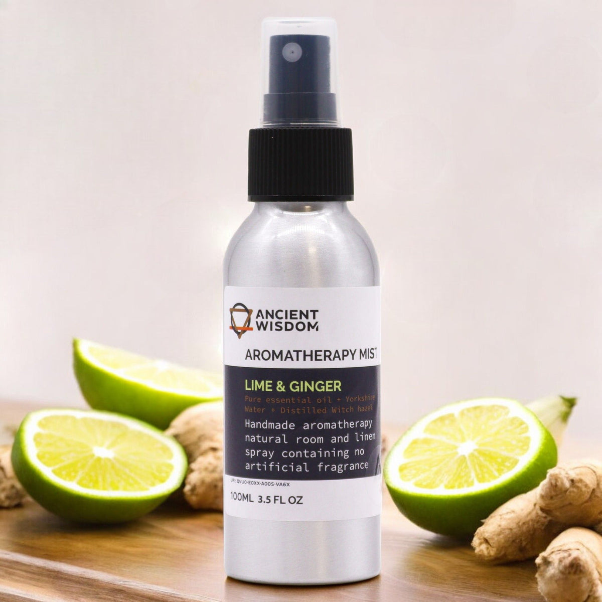 100ml Essential Oil Mist – Lime & Ginger, NooEdge UK