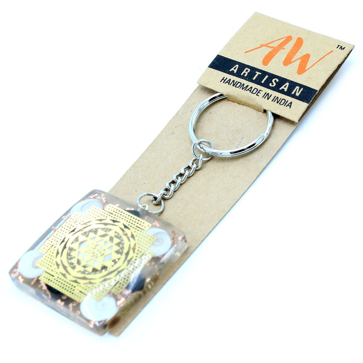 Orgonite Power Keyring – Home Protect Tourmaline, NooEdge UK