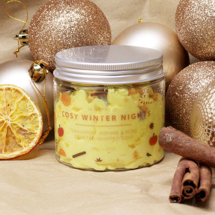 Christmas Whipped Soap 120g – alternate angle, NooEdge UK