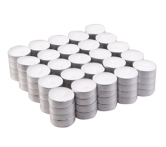 100x Unscented Tealight (4hr) – NooEdge UK