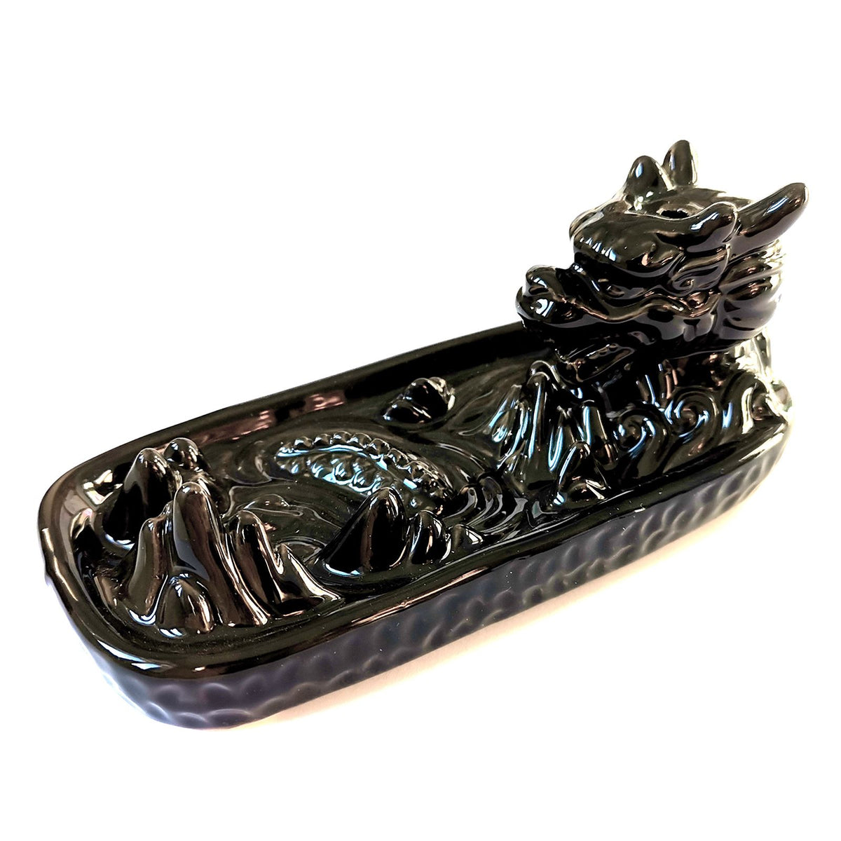 Backflow Incense Burner – Dragon in Mountain, NooEdge UK