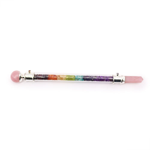 7 Chakra Crystal Healing Wand – Rose Quartz – NooEdge UK