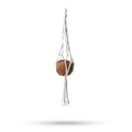 Macrame Pot Holder Classic – Natural Large pot, NooEdge UK
