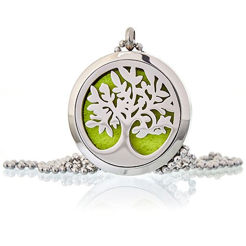 Aromatherapy Diffuser Necklace – Tree of Life 30mm, NooEdge UK