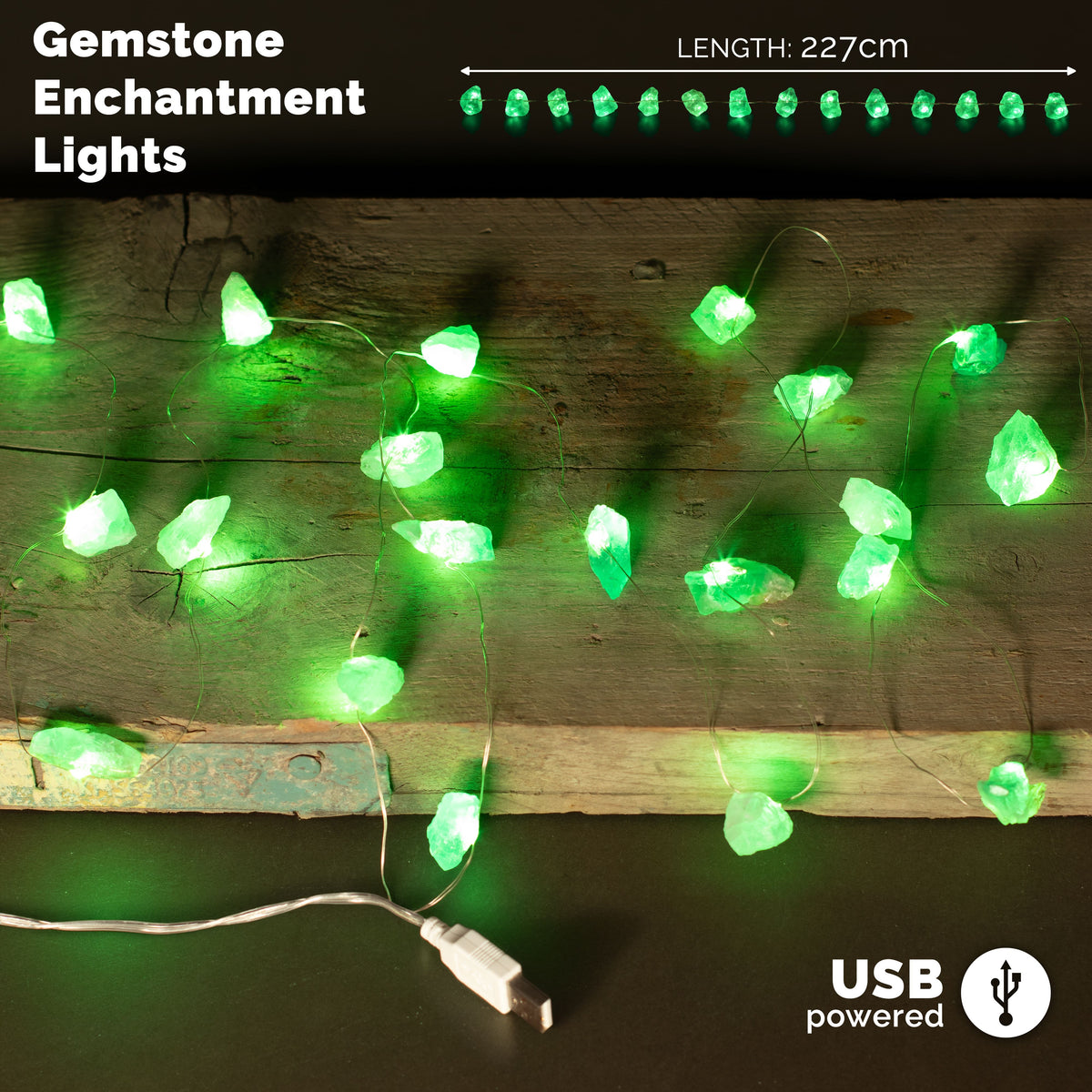 Gemstone Enchantment Lights – Crystal Jade, NooEdge UK