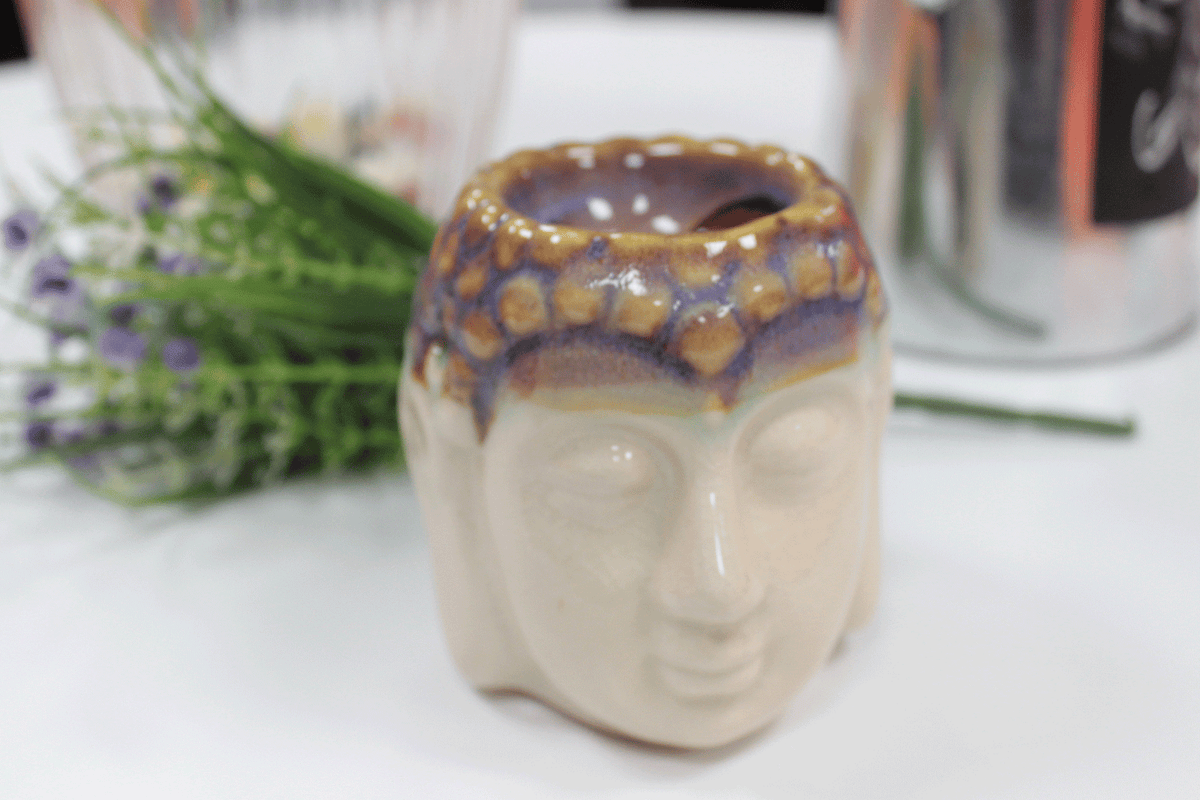 Buddha Oil Burner – Ivory & Mint, NooEdge UK