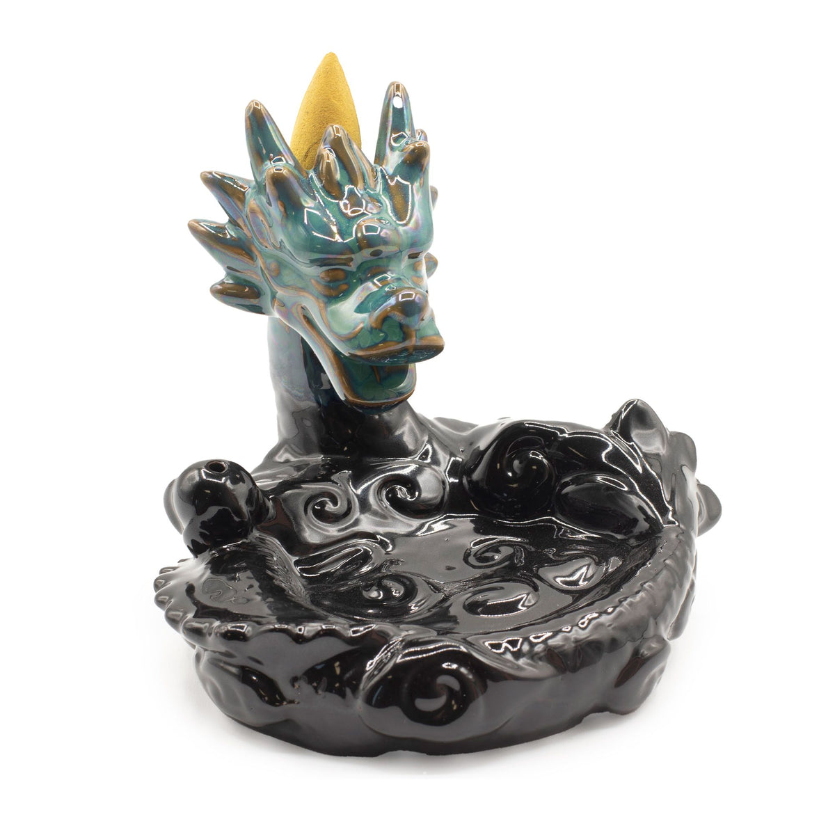 Backflow Incense Burner – Large Dragon Pool, NooEdge UK