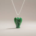 Gemstone Guardian Angel Pendant – Green Aventurine, NooEdge UK