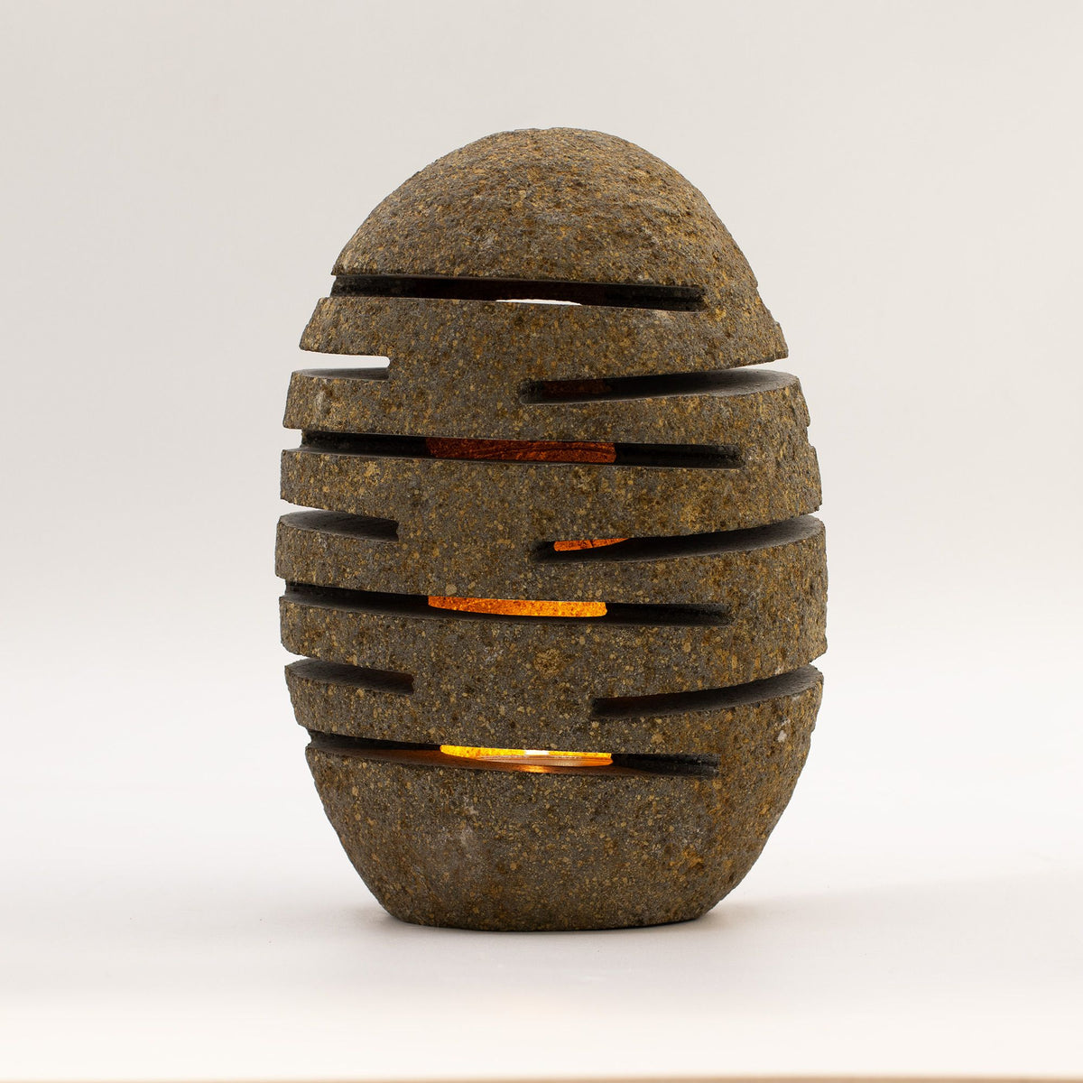 Natural Riverstone Candle Holder – Standing Stone Cut (10x13x22cm) alternate view, NooEdge UK