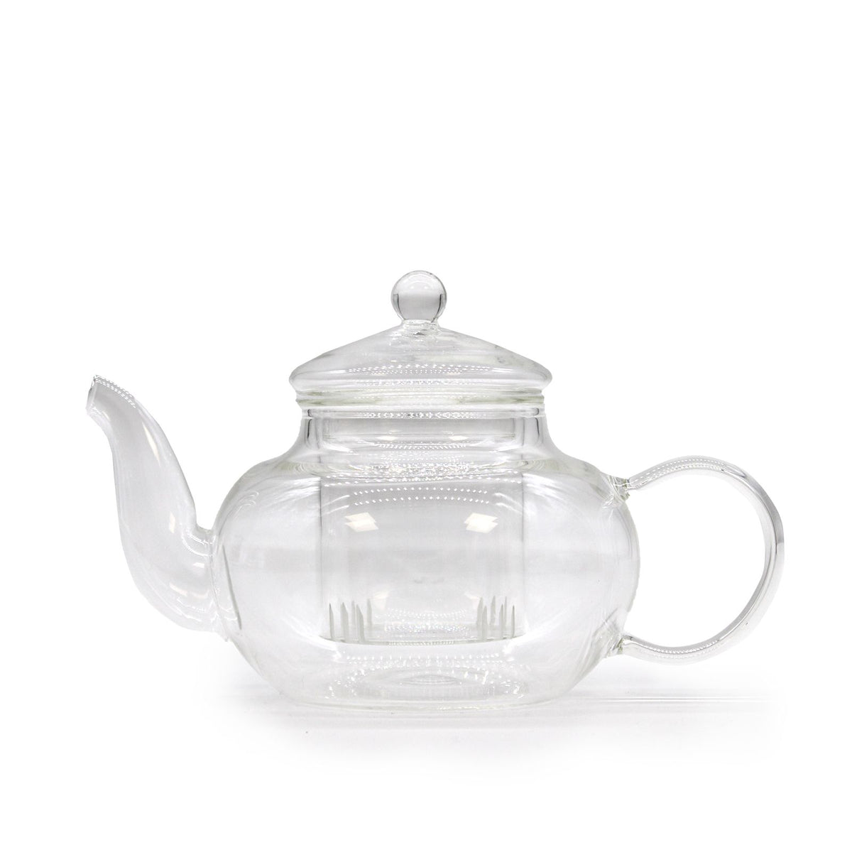 Glass Infuser Teapot – Round Pearl 400ml, NooEdge UK