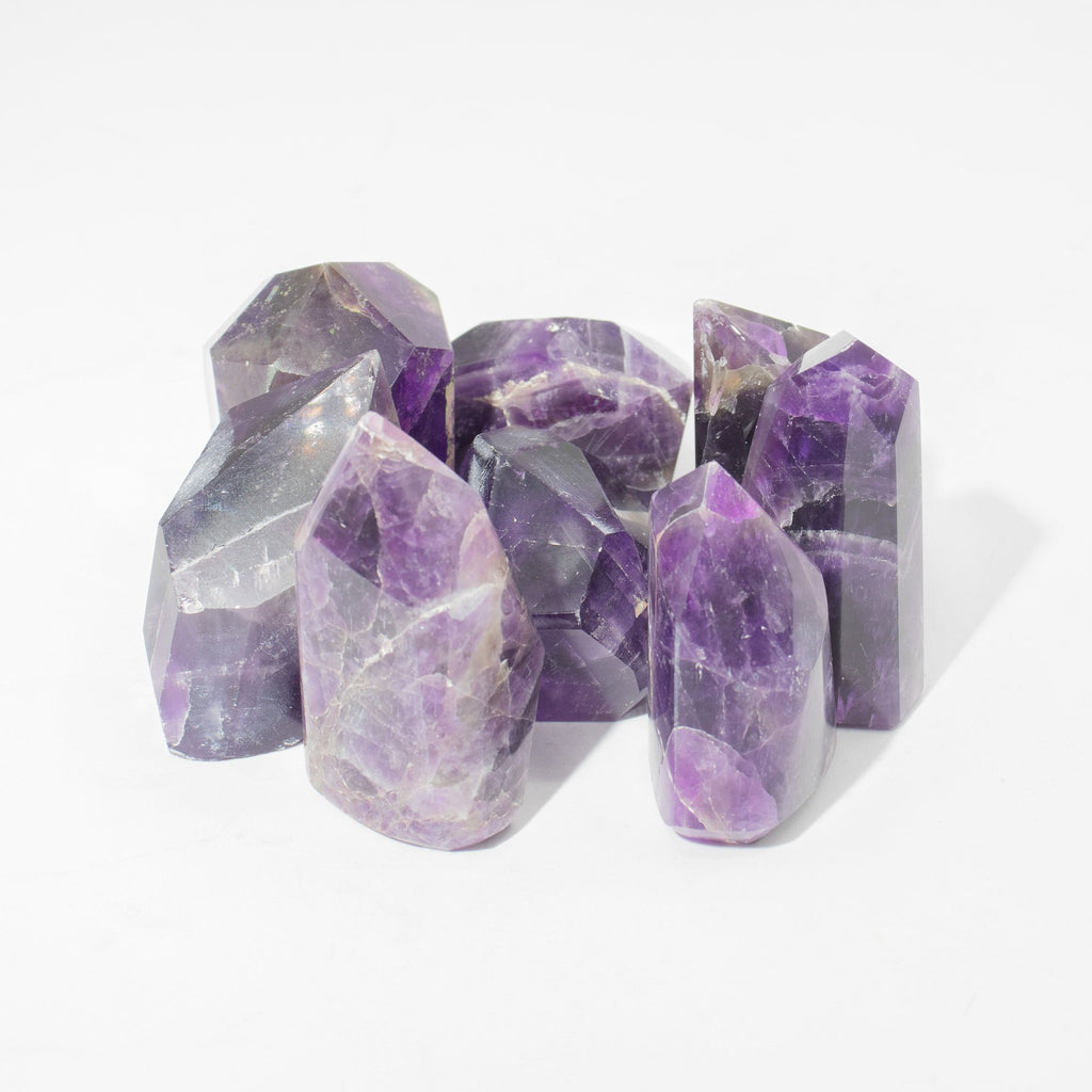 Gemstone Points approx 6cm (0.5KG) – African Amethyst (approx 8 pieces alternate view, NooEdge UK