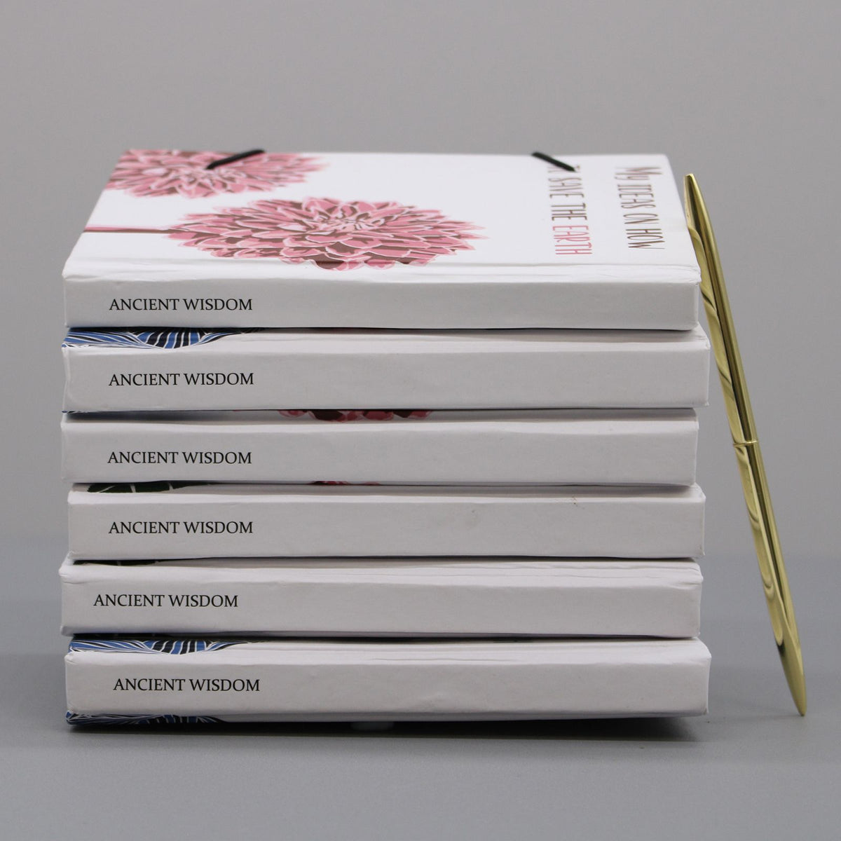Notebook with Strap – Flowers in the same garden, NooEdge UK