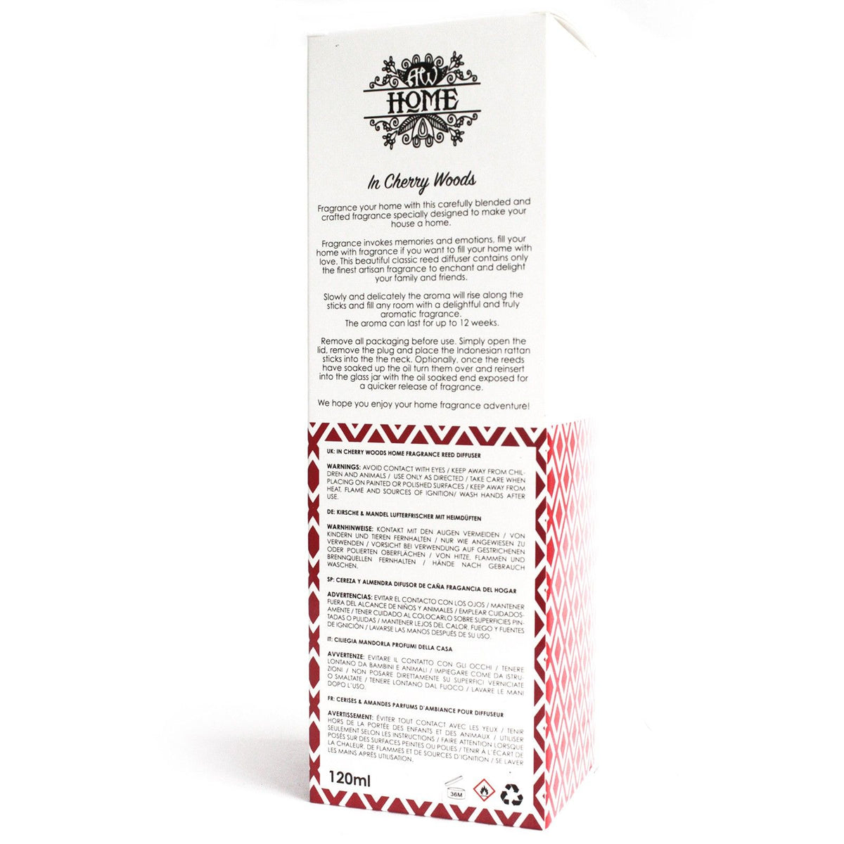 120ml Reed Diffuser – In Cherry Woods, NooEdge UK