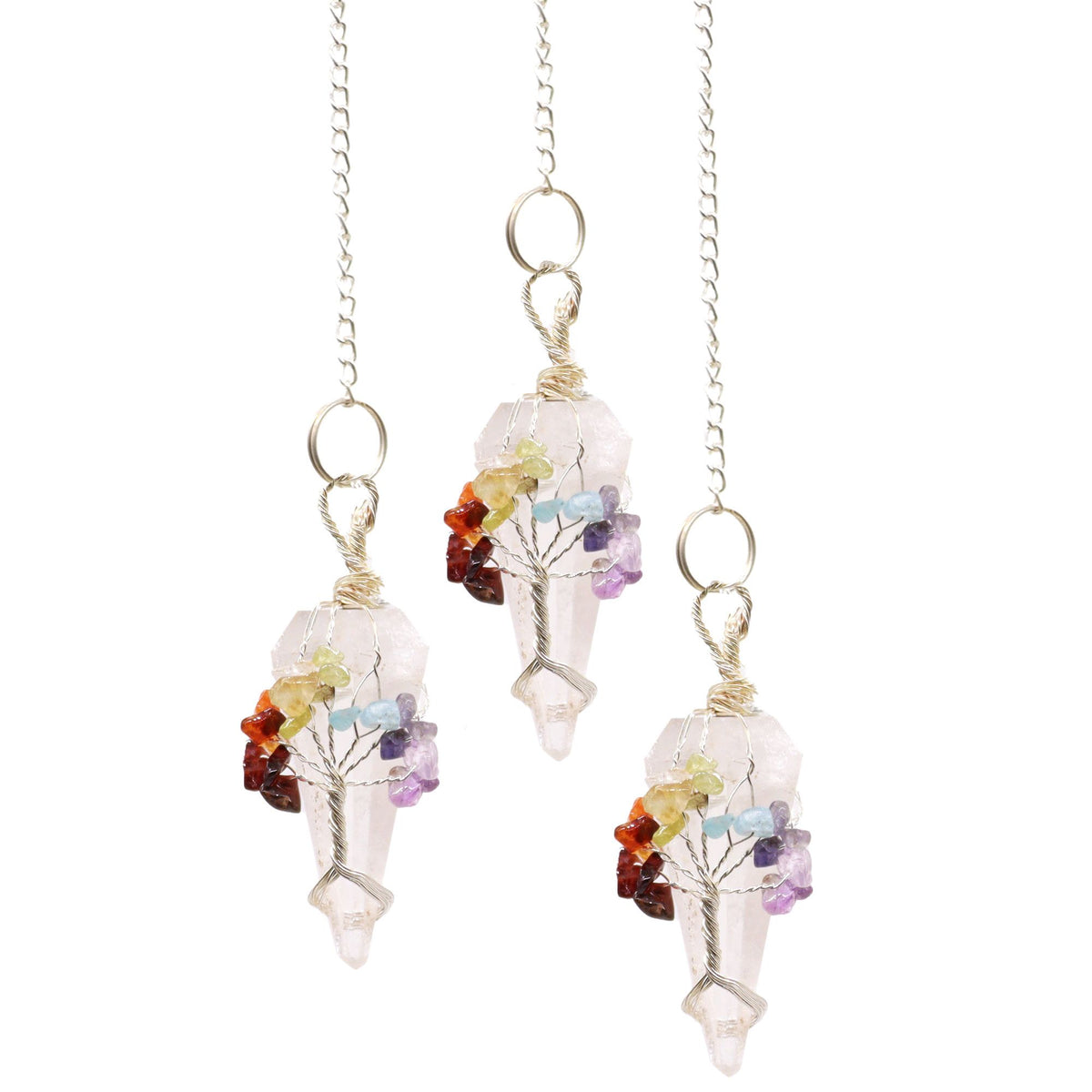 Magic Pendulum - Seven Chakra – Rock Quartz, NooEdge UK