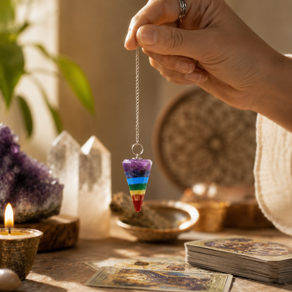 Crystal Pendulum – alternate angle, NooEdge UK